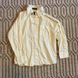 Boys size 6 dress shirt light yellow